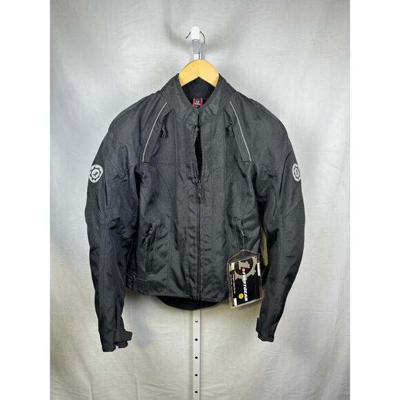FirstGear Contour HyperTex Women's Motorcycle Size Large Black - Picture 1 of 9